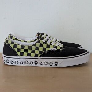 Vans Era BMX Checkerboard Black Green Bike Skateboarding Shoes Men’s Size 10.5